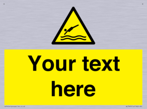 Custom Warning diving area